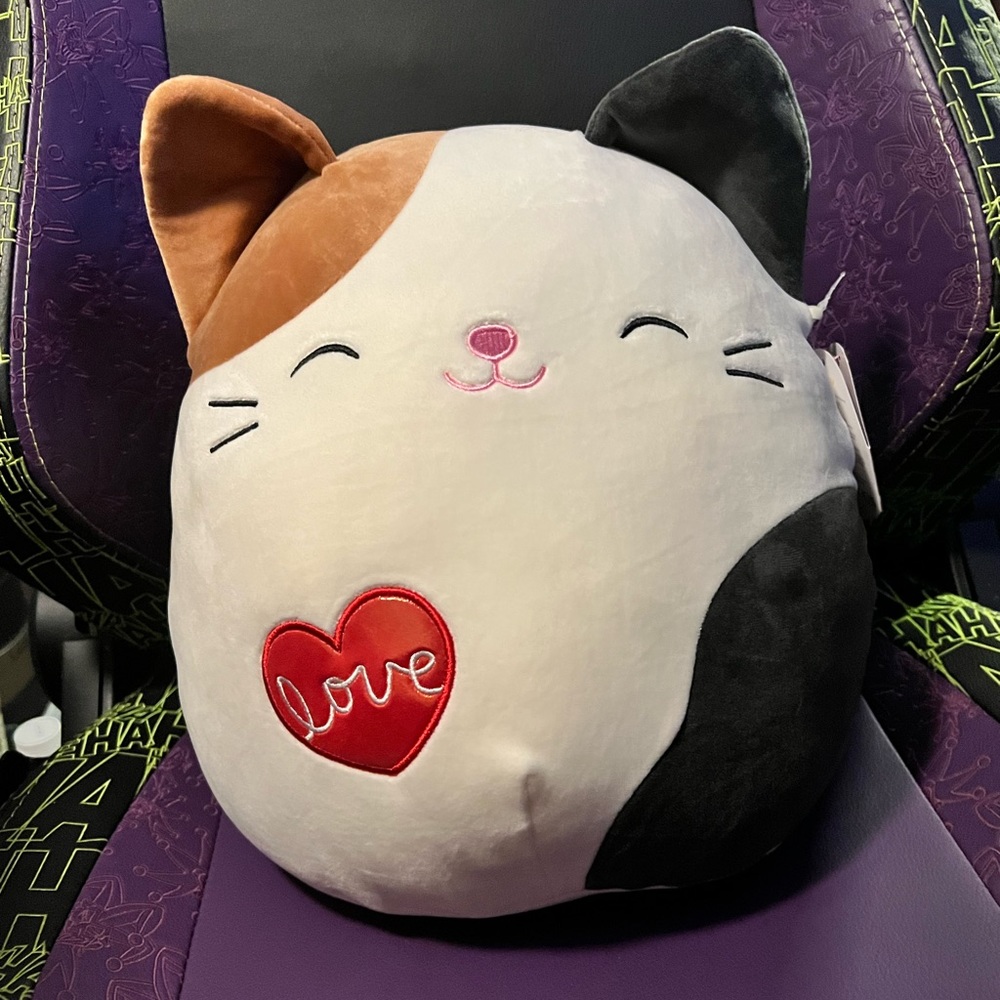Squishmallows Cam the Valentine’s Day Cat 12” Stuffed Plush - Picture 1 of 3